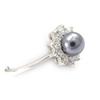 Silver Ring 'Sissi' Silver Gray (rhodium) - 10 Mm