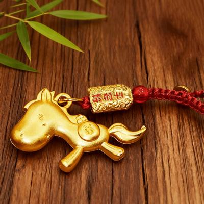 Retro Horse Keychain Lucky Pony Pendant For Woman Men  Animal Jewelry Bag Accessories Exquisite  Year Gift