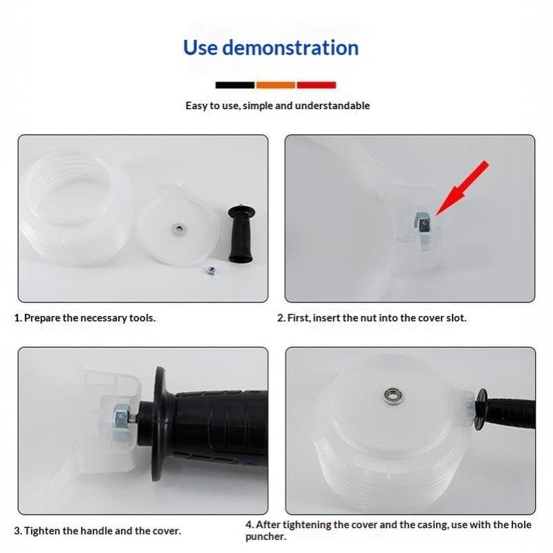 Electric Hammer Drill Dust Collector Cover Dustproof Cover For Hole Opener Hole Saw Drill Bit Hand Tool Accessory