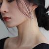 BF CLUB 925 Silver Earrings For Women Trendy Waterdrop Long Tassel Jewelry Prevent Allergy Party Wedding Accessories