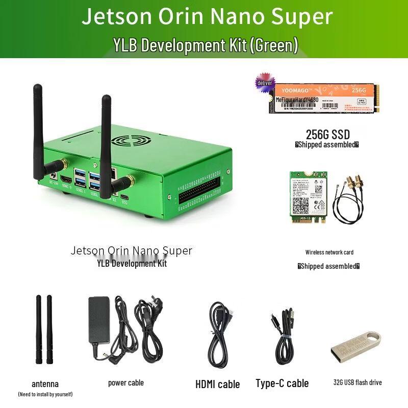 Набор для разработки NVIDIA Jetson Orin Nano Super N/A зеленый
