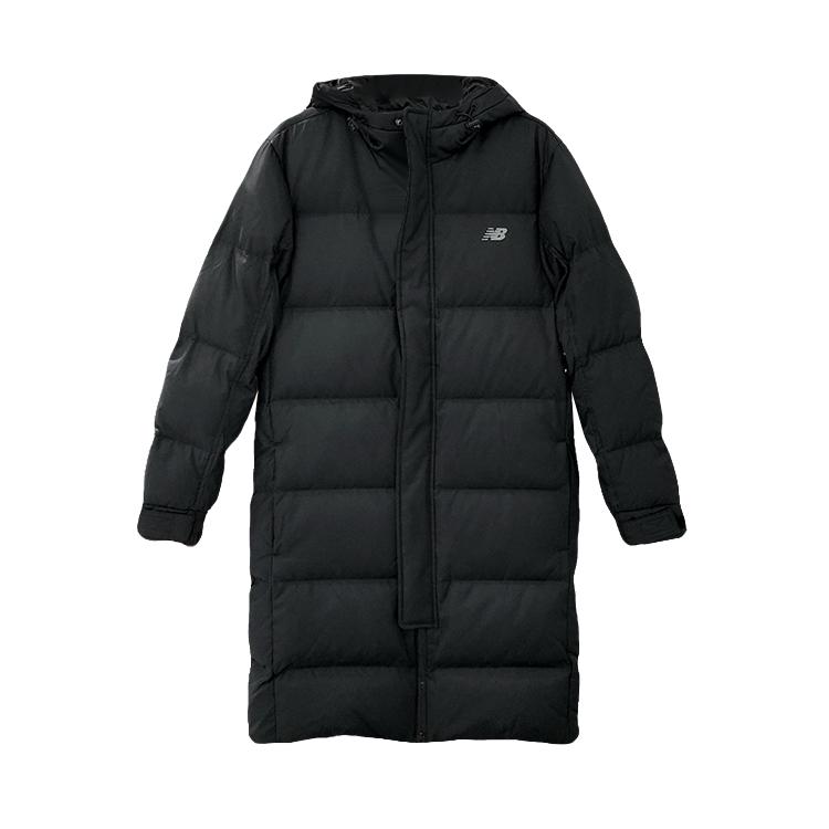 New Balance Down Jackets Men s Black Hooded Moderate AMJ53370-BK 2XL