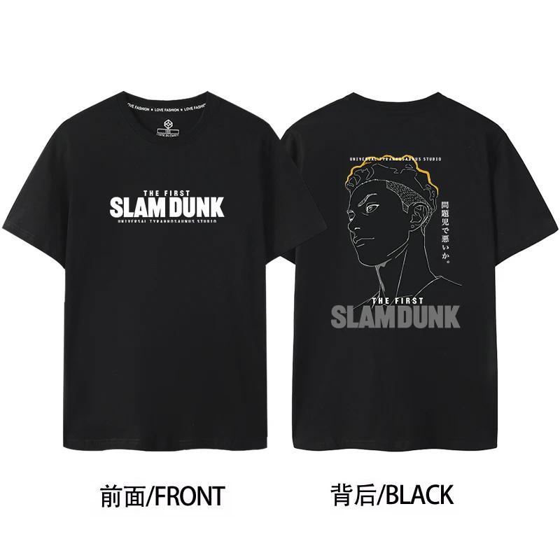Slam Dunk Master Sakuragi Flower Path SHOHOKU Team Jersey Short Sleeved Men's&women's Pure Cotton Basketball T-shirt 71105