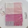 Scarf New imitation cashmere color plaid scarf female Korean version autumn and winter plaid scarf fringed shawl scarf