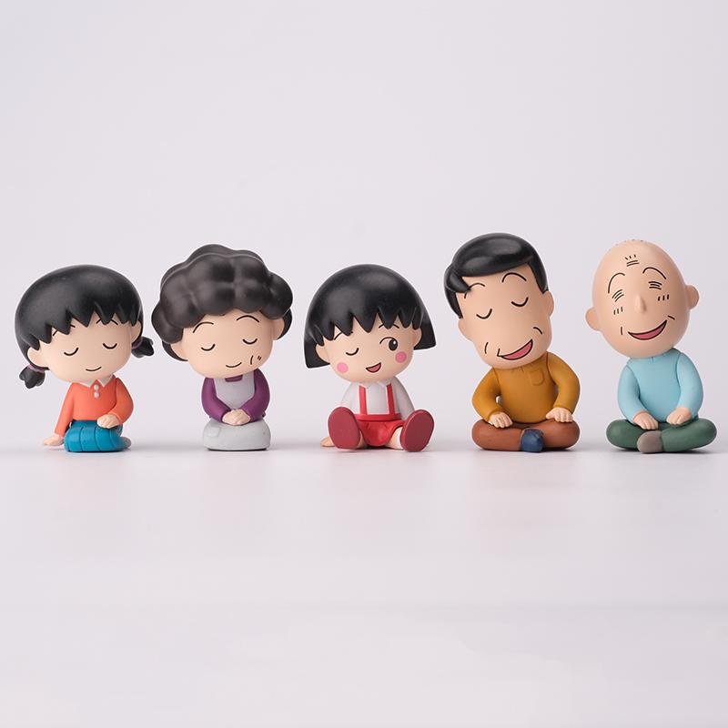 New Product In Stock Little Maruko Family Shoulder To Shoulder Second Round Blind Box Cute Desktop Ornament Doll Surprise Gift