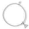 Harry Potter sterling silver Deathly Hallows ball bead bracelet with crystals