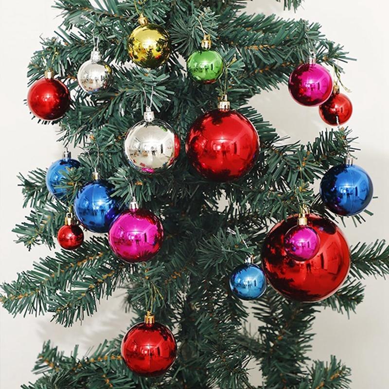4CM Merry Christmas Decoration 24Pcs Hanging Christmas Ball Xmas Tree Pendant Ornaments for Home Decor Navidad Gifts Accessories