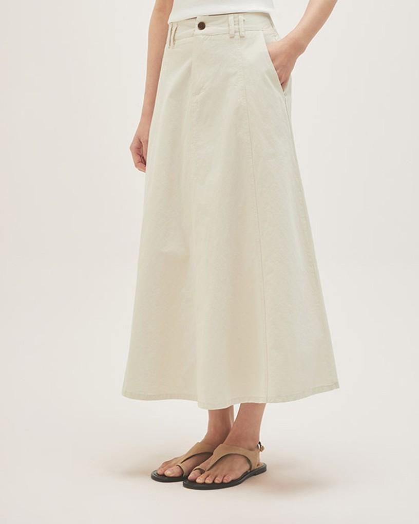 Roem Cotton Long Skirt Rmwhg25Rtb