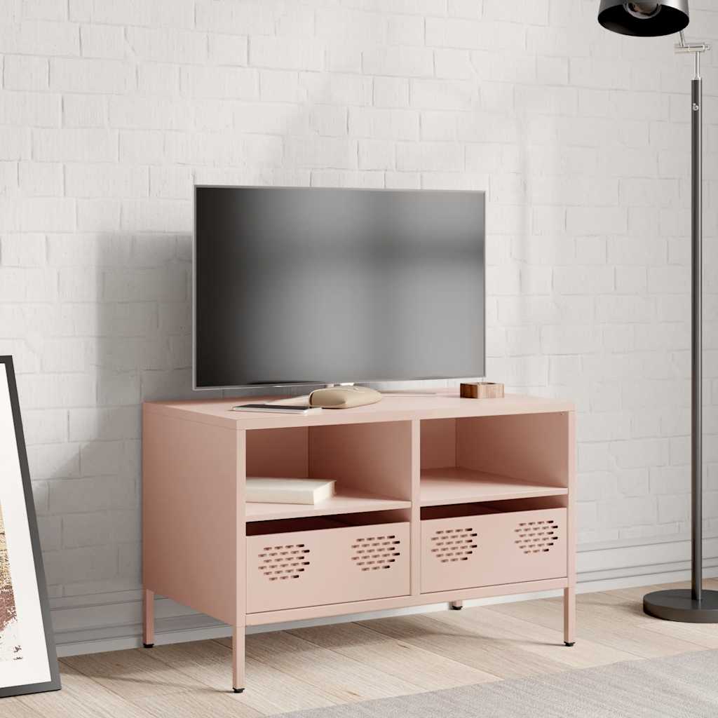 Pink TV Stand 68 x 39 x 43.5 cm Cold Rolled Steel