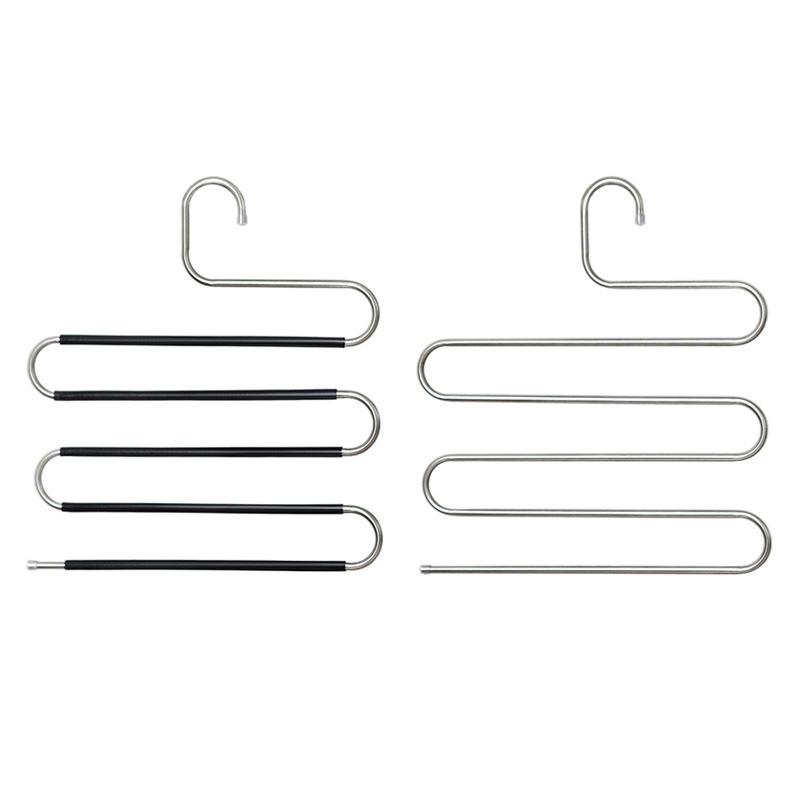 Multi-functional Trouser Clips Home S-shaped Multi-layer Trouser Racktrouser Hanger Wardrobe Storagetrouser Hanging Rack Seamless Trouser Clips