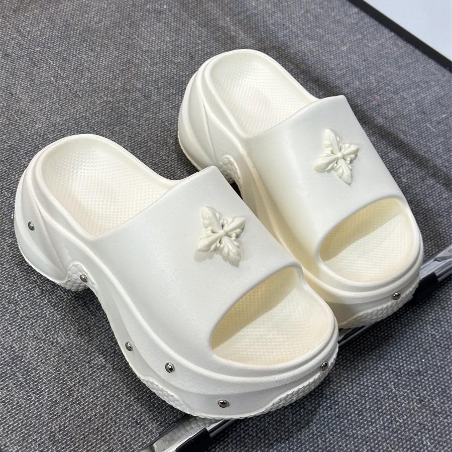 Thick-soled Slippers Women's New Summer Outer Wear Summer Cool Slippers Go Out Student Height Increase Vacation