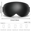 Men Women Anti-Fog UV400 SKI Goggles Snowboard Outdoor SportS Teen Snowmobile Glasses Winter Cycling Eye Windproof Christmas