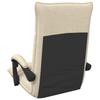 Adjustable Footstool Cream Fabric