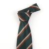 THE SHIRTS STUDIO Green Two-Way Stripe Manual Tie