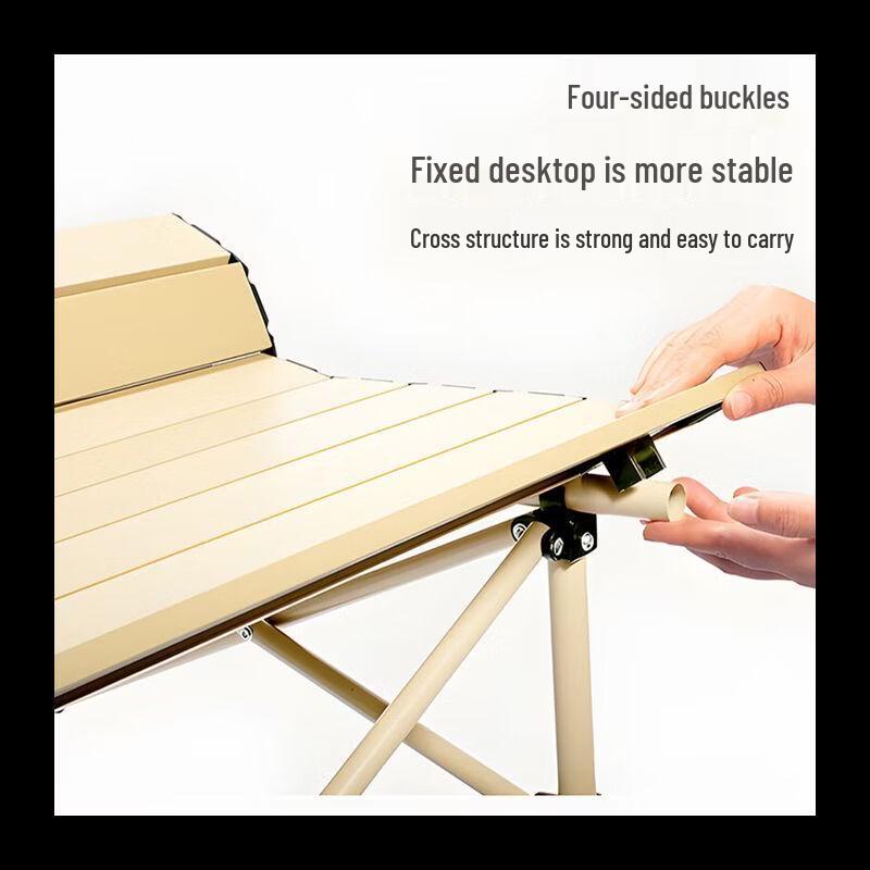 NHZHIW Outdoor Portable Roll-Up Picnic Table