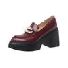 10CM French Niche Platform Comfortable Single Shoes Black Fashion Versatile Heightening Temperament Loafers Heightening Small Leather Shoes
