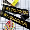 Badge Graduation Set Class of 2026 Satin Graduation Shoulder Strap Tassel Bachelor Cap  High School