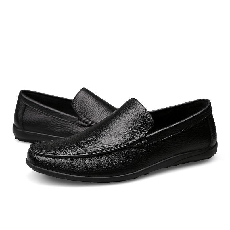Men's Large Size Leather Loafers - Formal & Casual Versatile Moccasins