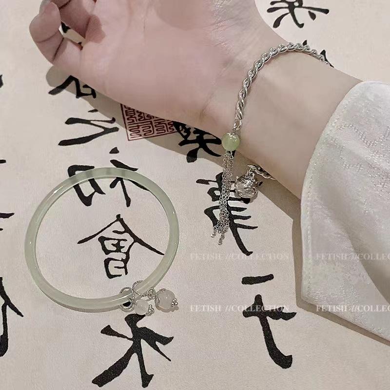 New Chinese Anti-jade Bell Bracelet 2025 New Antique Style Step by Step Fringed Palace Bell Bracelet
