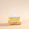 Cute Creative Plush Food Hanging Ornament Pancake Egg Noodles Burger Croissant Keychain Short Plush Toy Cartoon Style