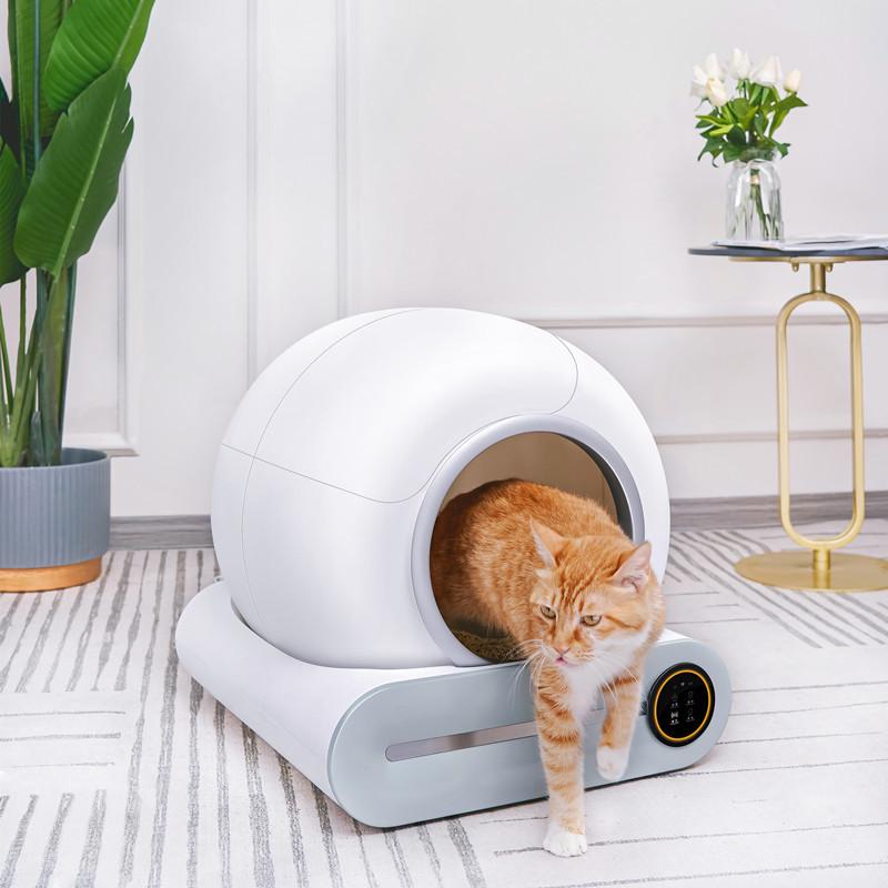 Smart Automatic Cat Litter Box with One-Key Cleaning, Extra Large Electric Cat Toilet