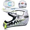 Lightweight Full Face Off-Road Motorcycle Helmet Dirt Bike ATV Trail Riding With Ventilation Clear Visor