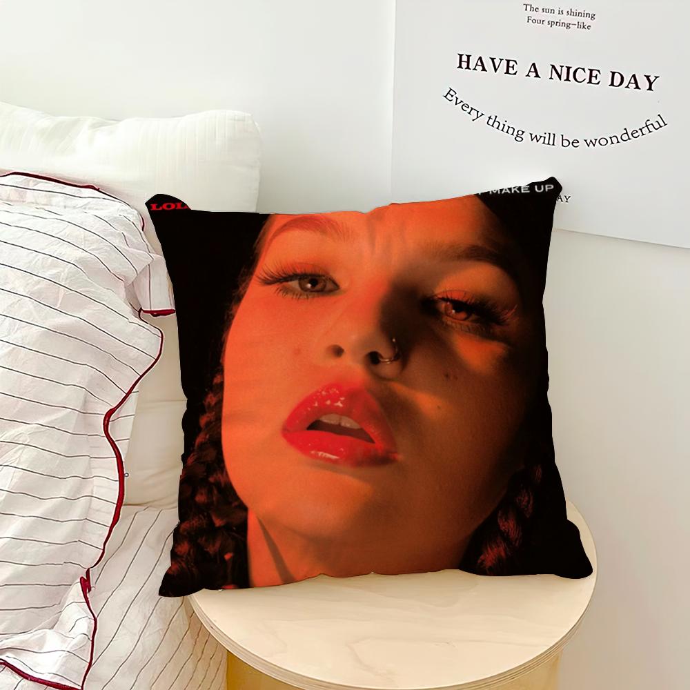 singer Lola Young cushion cover Comfortable soft hogar pillowcase for Sofa Living Room Bed Home Decor Protective Covers