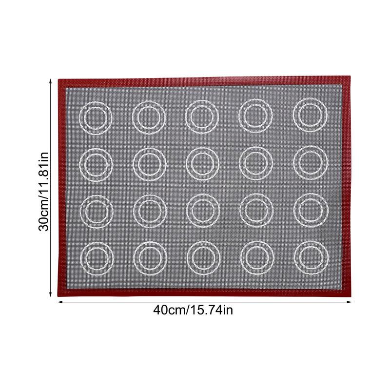 Non Stick Baking Mat Food Safe Baking Silicone Mat Food Grade Reusable Double Sided Printing Macaron Silicone Baking Mats