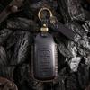 Genuine Leather Key Cover for Chery Omoda 5 C5 Tigo 7/8 Pro Max, Full Grain Key Fob Protector with Leather Strap