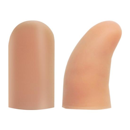 10Pcs Finger Protectors Finger Arthritis Cracking Pain Relief Finger Cots Short Thumb Guard Cover Reusable Fingertip Protection Finger Caps Sleeves