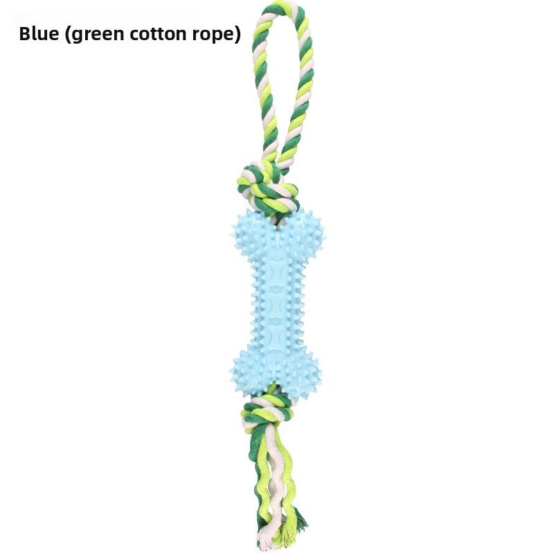 Haustierspielzeug Baumwollseil Knochenform, Verschleißfest, Zahnungs-Seilknoten-Training, Selbstunterhaltendes und Langweiliges Hundespielzeug-Set