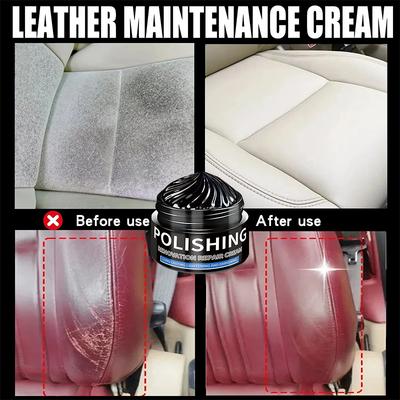 Universal Leather Conditioner Long Lasting Car Seats Polishing Nourishment Care Leather Care Cream for Leather Pant Bag Shoes Fu