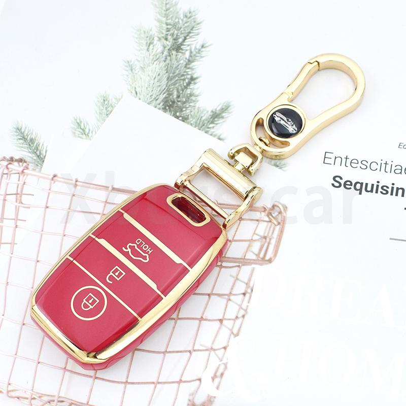 3/4 Buttons Shell For Kia Picanto Sportage RIO 3 Cerato 4 Soul K5 Ceed Optima Seltos Sorento TPU Car Key Case Cover Accessories