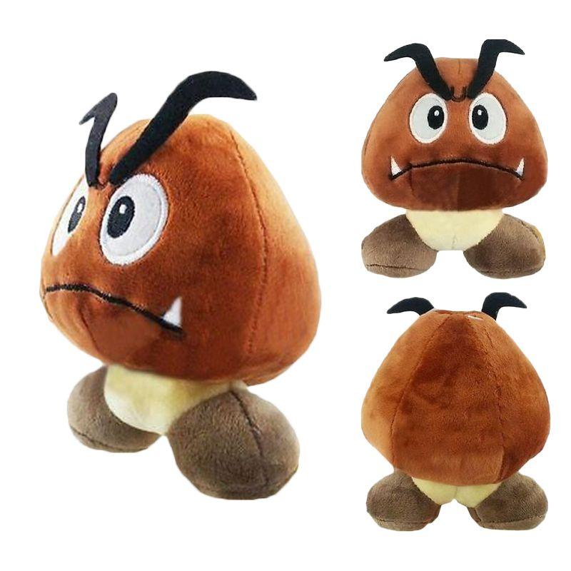 Entzückender 6'' Super Mario Bros. Trauriger Gumba Stofftier Plüschpuppe Spielzeug für alle Altersgruppen