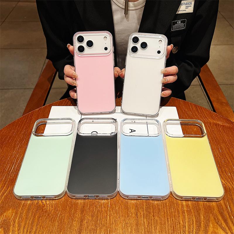 For iPhone 17 16 15 14 13 12 17 Pro Max 17 Air Luxury Matte Ultra Thin Candy Pure Color Silicone Phone Case Shockproof Cover
