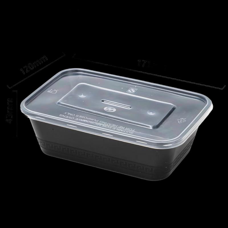 Disposable Plastic Food Container with Lid