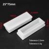 White PP Plastic Table Chair Foot Covers 15*15-100*100mm Square Pipe Plugs Protective Cover Furniture Thickenes Leg Pads