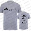 Men T-Shirt Motorcycles Evolution ECG Graphic Y2k Tops Funny Hip Hop Streetwear Two-sided Short Sleeve Tees Oversized Clothing