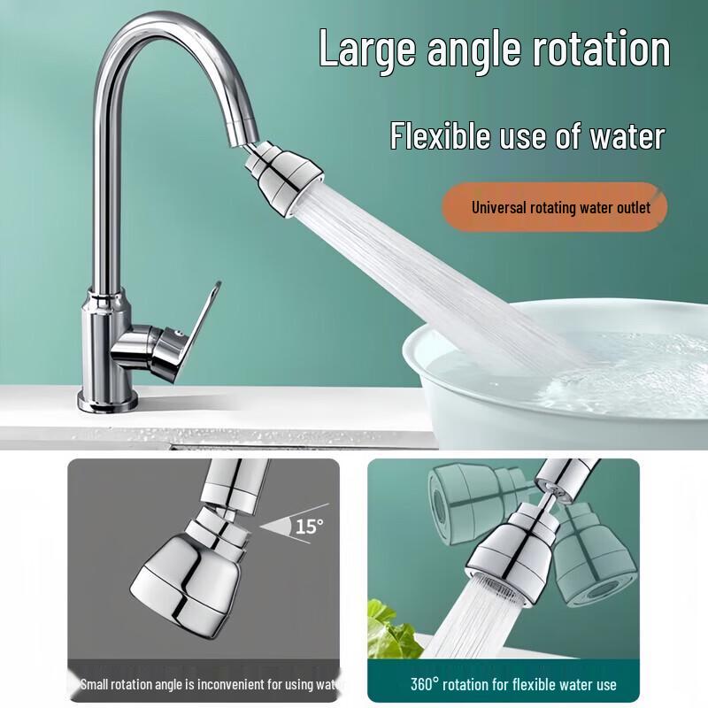 Universal Rotatable Kitchen Faucet Extender
