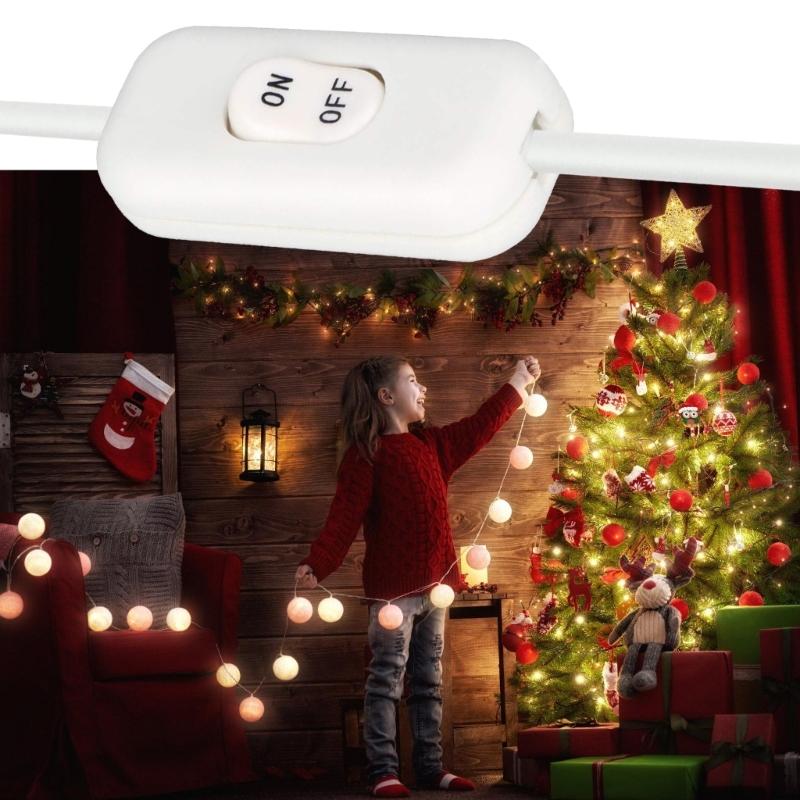 2Pcs Inline Cord Switches Lamp Control Appliance Switches Replacement Control Lamp Switches for Lamp, Small Devices