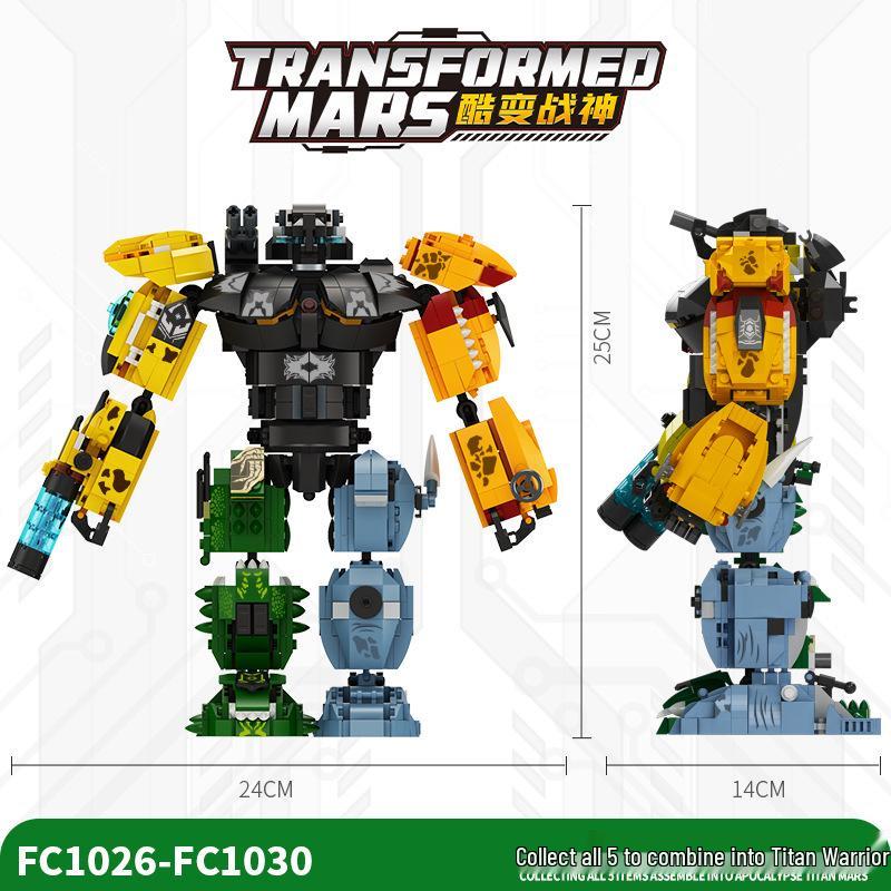 Fangcheng FC1022 Dinozaur Mecha Robot Klocki do Budowania Zabawka dla Dzieci