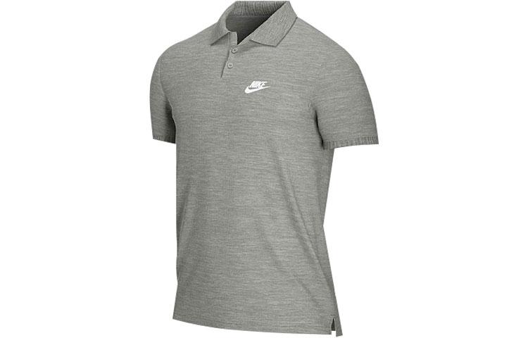 Nike Polo Shirts Men s Gray Polo Collar Moderate Straight Fit CN8765-063 XL