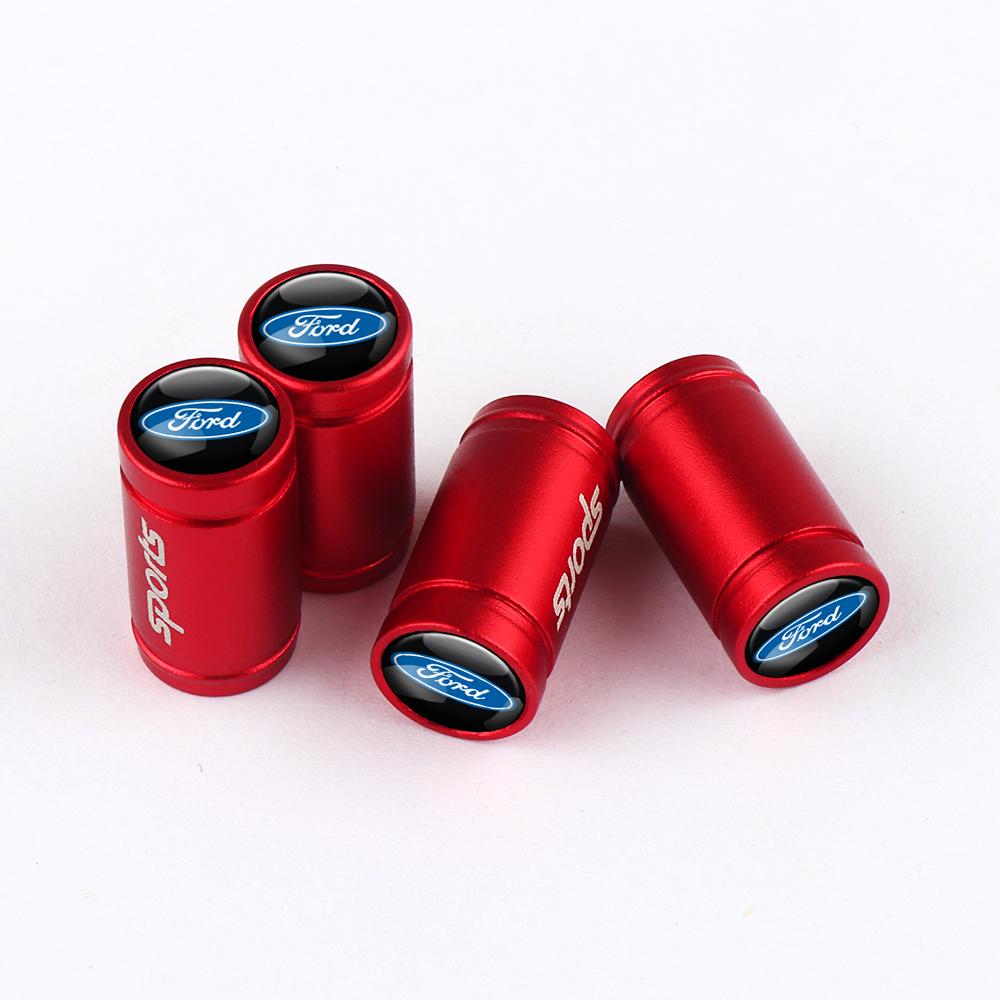 4Pcs Frosted Car Styling Logo Wheel Tire Valve Stem Cap Cover Accessories For Ford Mustang Foose Explorer Mondeo Shelby Fiesta djzh66