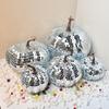 Pumpkin Disco Ball Halloween Party Home Decor Photography Props Ornaments Mirror Glass Pumpkin