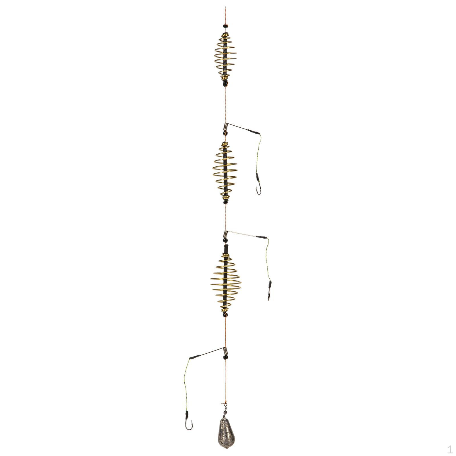 Bait Cage for Fishing Feeder Hooks Inline Hanging Tackle Steel 35g