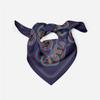 53Cm   Chain Rope Print Square Scarf Woman 100% Twill Silk Scarf Women Bandana Luxury Headband Hijab Neckerchief