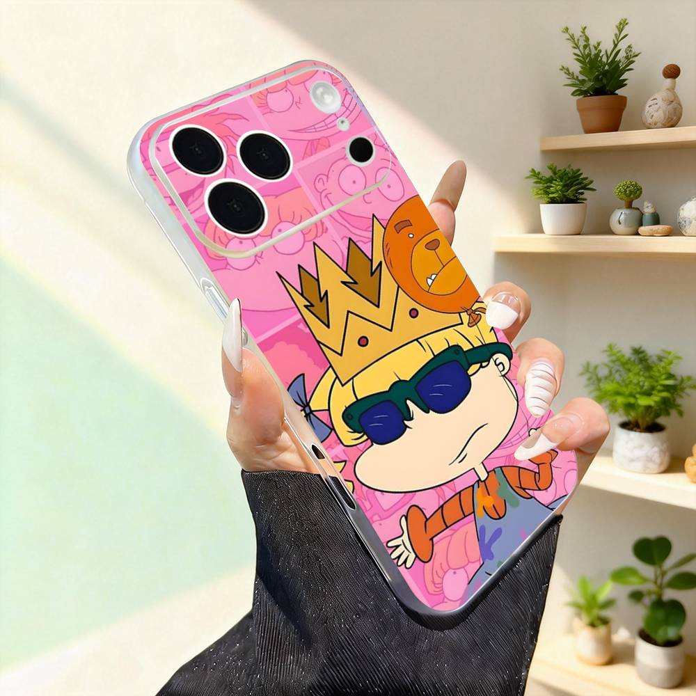 R-Rugrat Chuckie A-AngelicaS For iPhone 11,12,13,14,15,16,17,Pro,Max,Plus,Mini,SE4,E Phone Case Magnetic For Magsafe Wireless