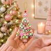 Set Creativo per Perline da Appendere Kit Ornamento con Perline Nuovo Kit Creativo di Natale Attività Festiva per le Feste