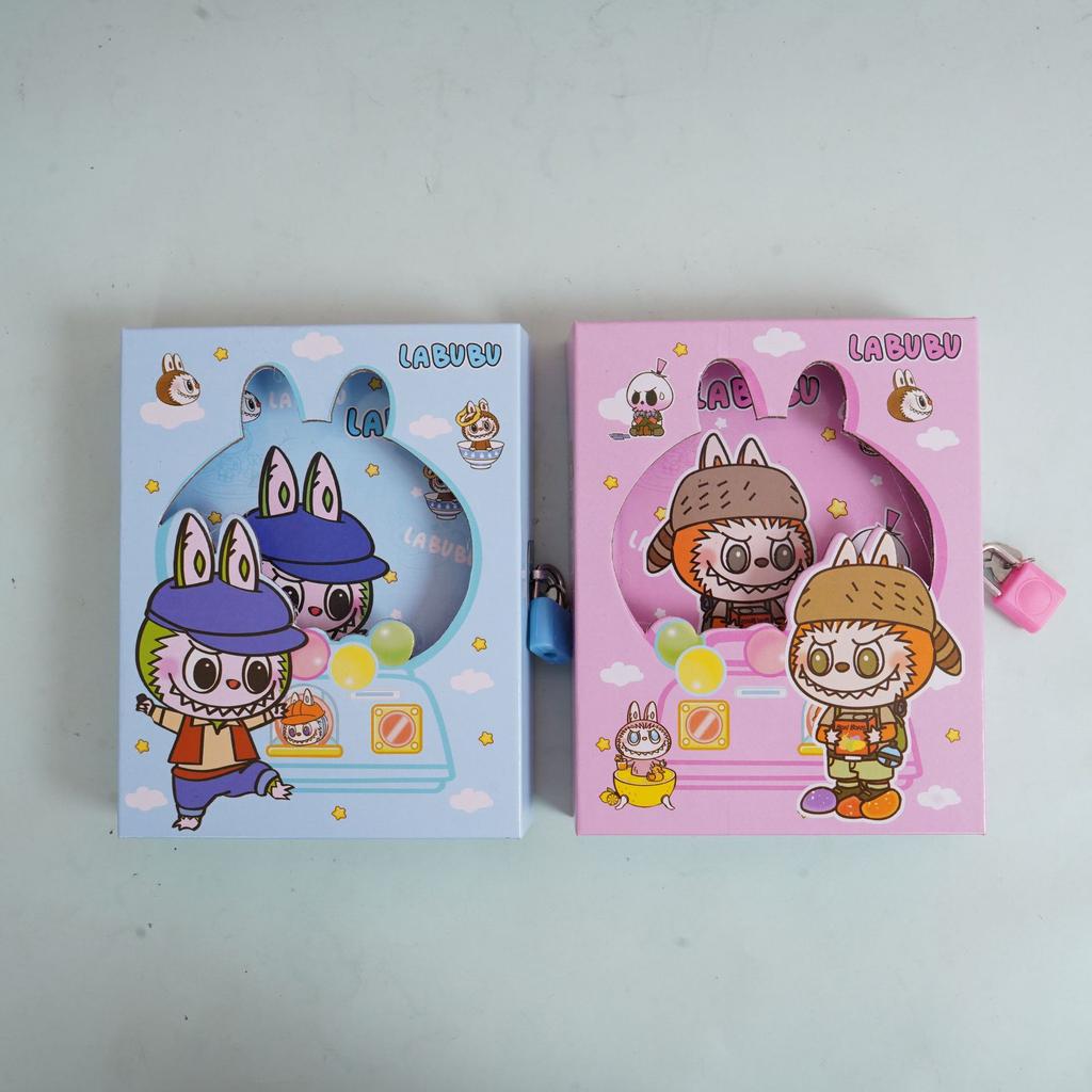Cartoon Password Small Book Cute POP MART Notebook with Small Lock Notepad
