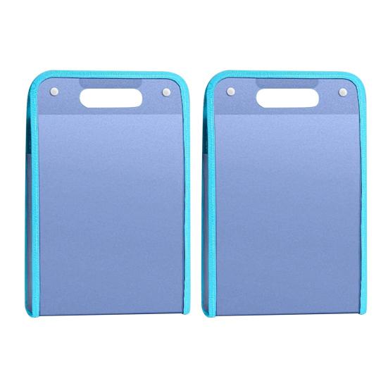 2Pcs Accordion File Organizer 13 Pockets Portable Document Receipt Organizer for A4 Files Waterproof Expanding Files Folder Schoolbag Office Supplies